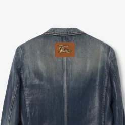 Coated Denim Tailored Jacket