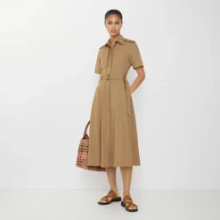 Cotton Poplin Shirt Dress