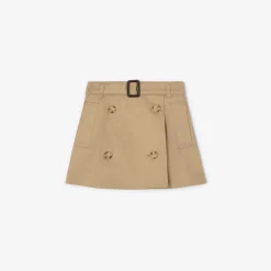 Cotton Trench Skirt