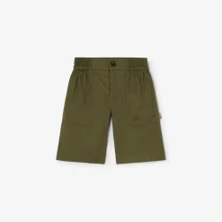 Cotton Twill Cargo Shorts