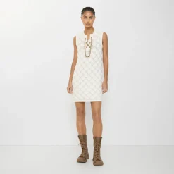 Crochet Cotton Blend Dress
