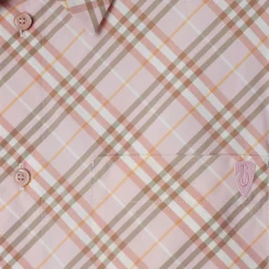 Cropped Check Cotton Shirt