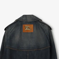 Cropped Denim Mayfair Trench Jacket