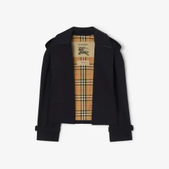 Cropped Gabardine Mayfair Trench Jacket