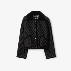 Cropped Quilted Nylon Floriston Jacket