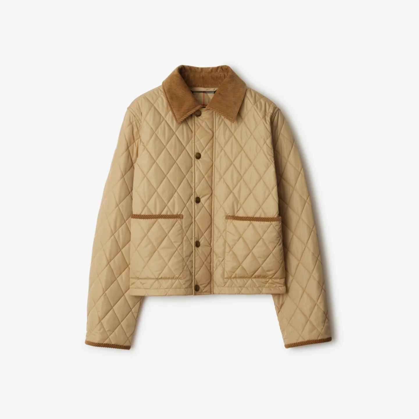 Cropped Quilted Nylon Jacket