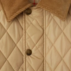 Cropped Quilted Nylon Jacket