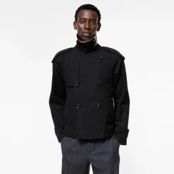 Cropped Tropical Gabardine Leadenham Trench Coat