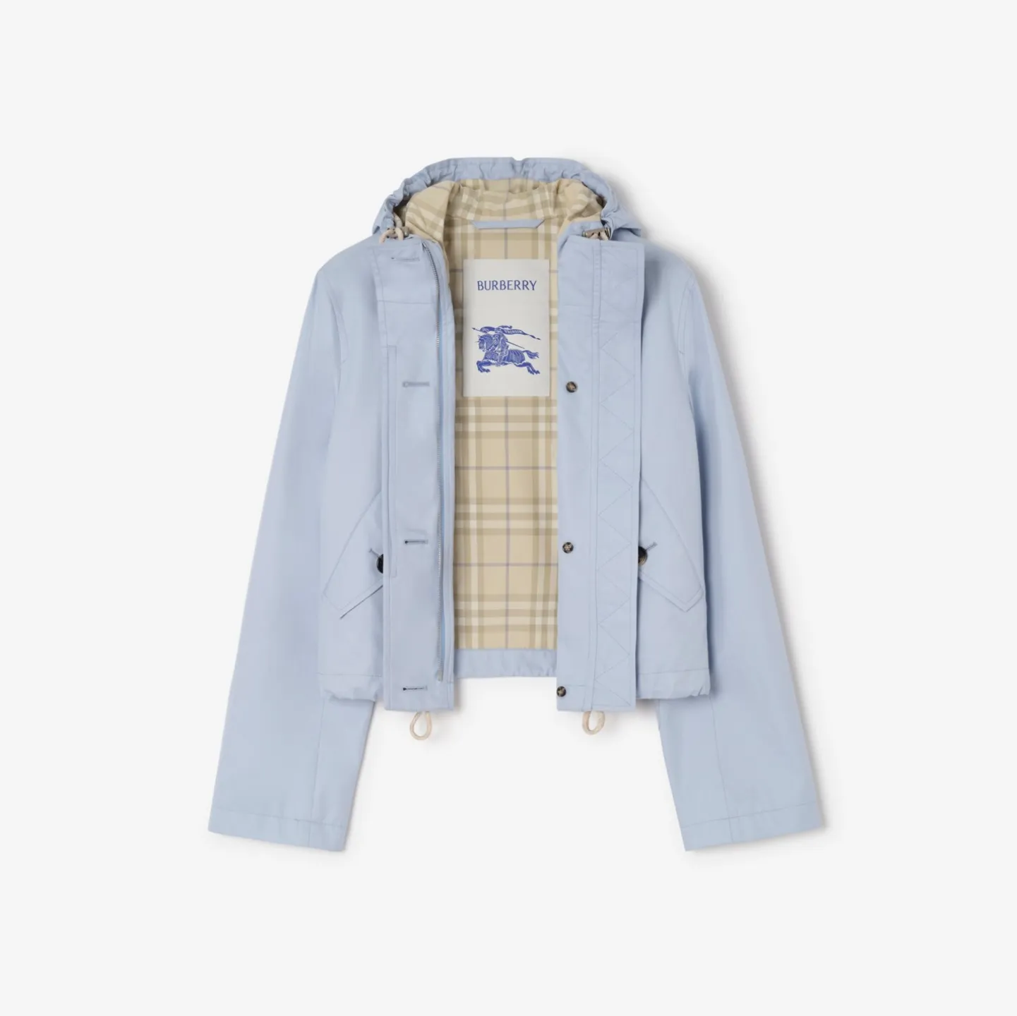 Cropped Tropical Gabardine Parka