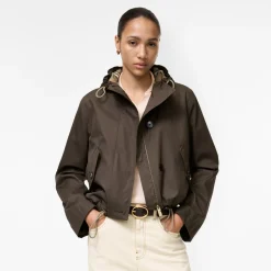 Cropped Tropical Gabardine Parka