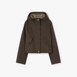 Cropped Tropical Gabardine Parka