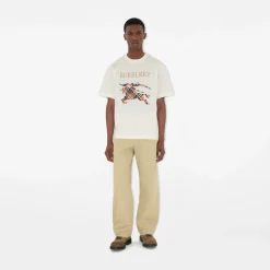 Cross Stitch Knight Cotton T-shirt