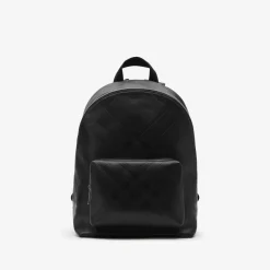 Embossed Check Backpack