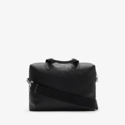 Embossed Check Briefcase