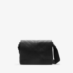 Embossed Check Messenger Bag​