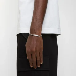 Engraved Check Chain Bracelet