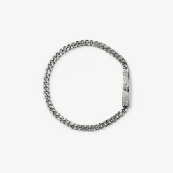 Engraved Check Chain Bracelet