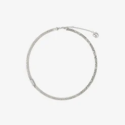 Engraved Check Necklace