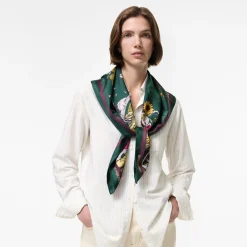 Etched Knight Silk Scarf