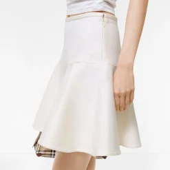 Fit-and-flare Cotton Mini Skirt