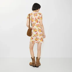 Floral Cotton Blend Dress