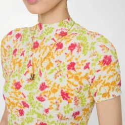Floral Cotton Blend Top