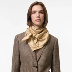 Floral Crest Silk Scarf