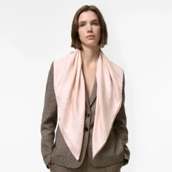 Floral Crest Silk Scarf