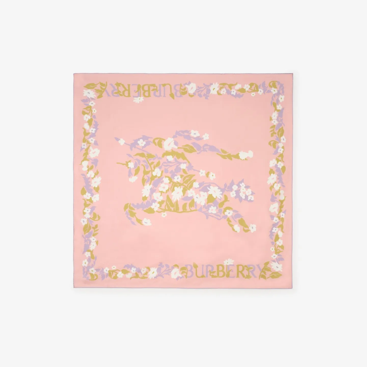 Floral Knight Silk Scarf