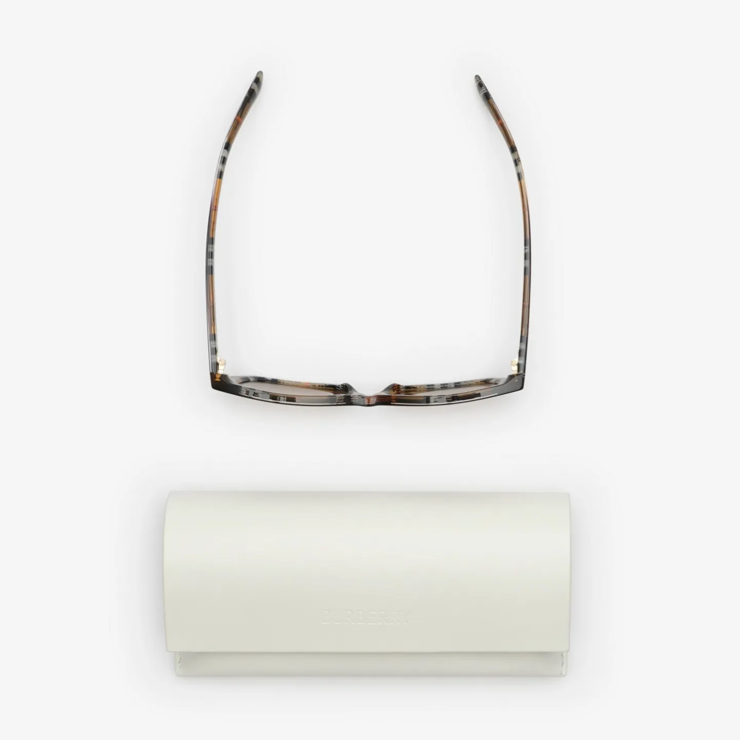 Gradient Check Rectangular Sunglasses