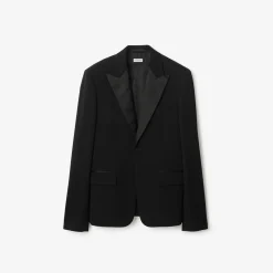 Grain de Poudre Wool Tuxedo Jacket
