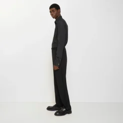 Grain de Poudre Wool Tuxedo Trousers