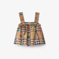 Heart Check Cotton Top