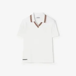 Icon Stripe Stretch Cotton Polo Shirt
