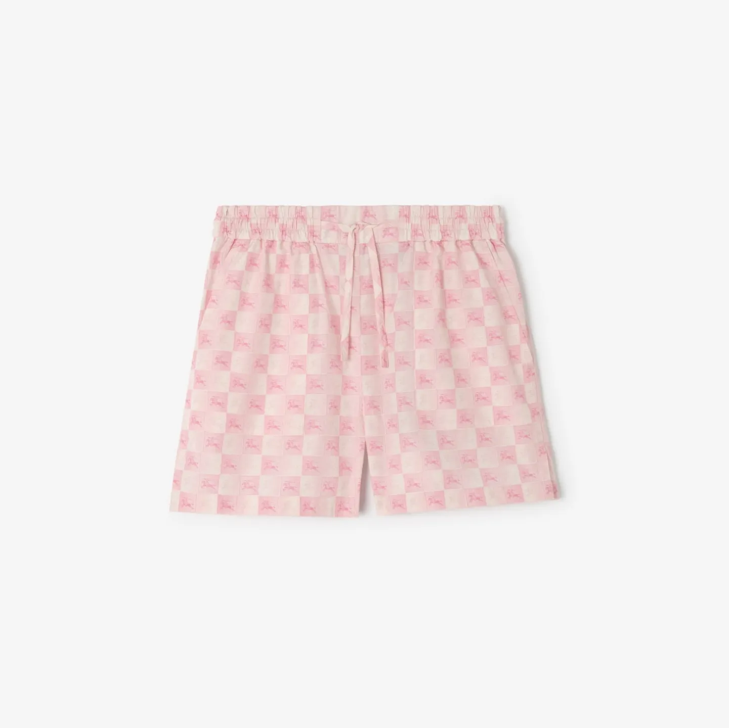 Knight Checkerboard Cotton Poplin Shorts