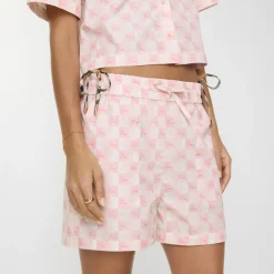 Knight Checkerboard Cotton Poplin Shorts
