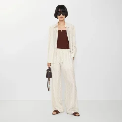 Knight Checkerboard Silk Pyjama Trousers