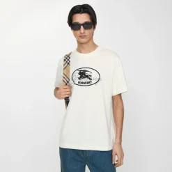Knight Stamp Cotton T-shirt