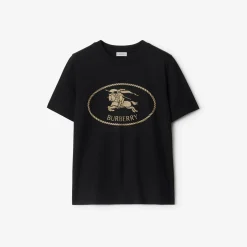 Knight Stamp Cotton T-shirt