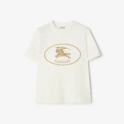 Knight Stamp Cotton T-shirt