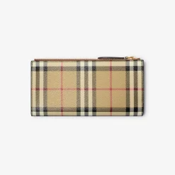 Large Check Bifold Wallet