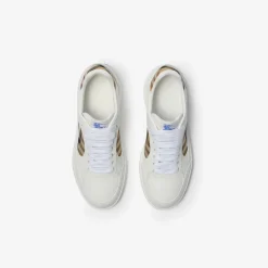 Leather and Check Terrace Sneakers​
