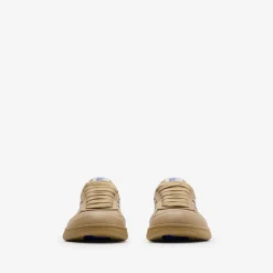 Leather and Check Terrace Sneakers​