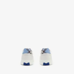Leather and Check Terrace Sneakers​