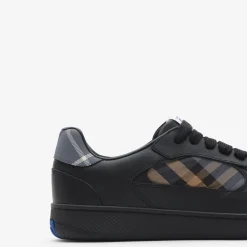 Leather and Check Terrace Sneakers​