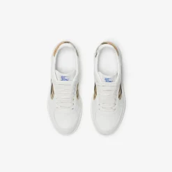 Leather and Check Terrace Sneakers​