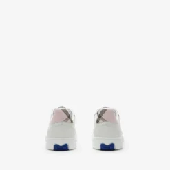 Leather and Check Terrace Sneakers​