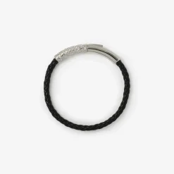 Leather Check Bracelet
