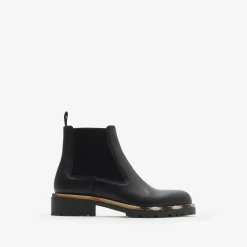 Leather Gravel Chelsea Boots​