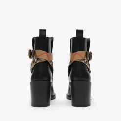 Leather Huntley Heel Boots